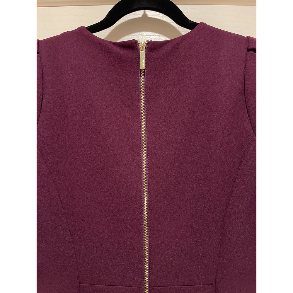 Calvin Klein Purple Sheath Dress Sz 4 - Picture 7 of 11